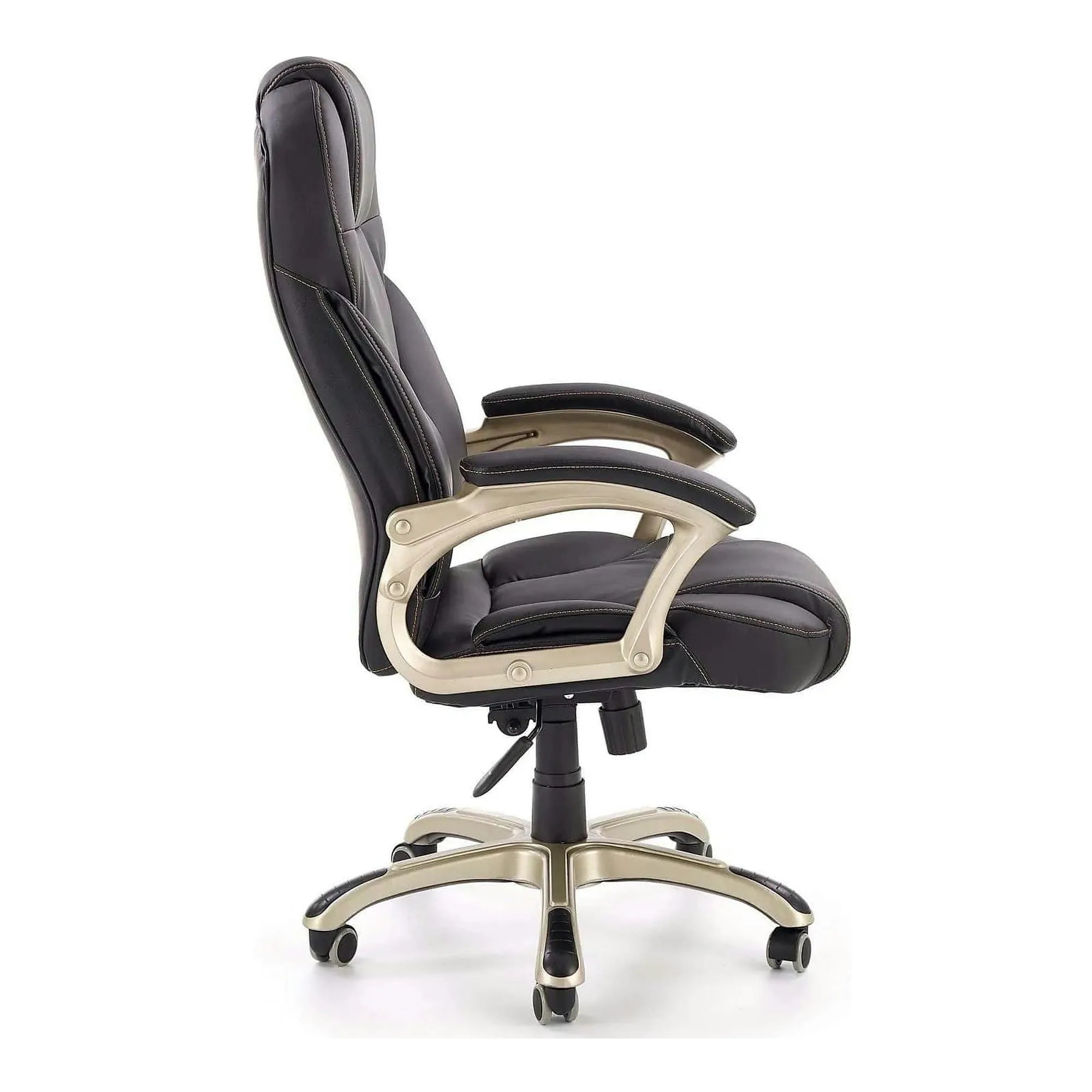 Scaun directorial DESMOND, negru, piele ecologica, 67x70x112/119 cm