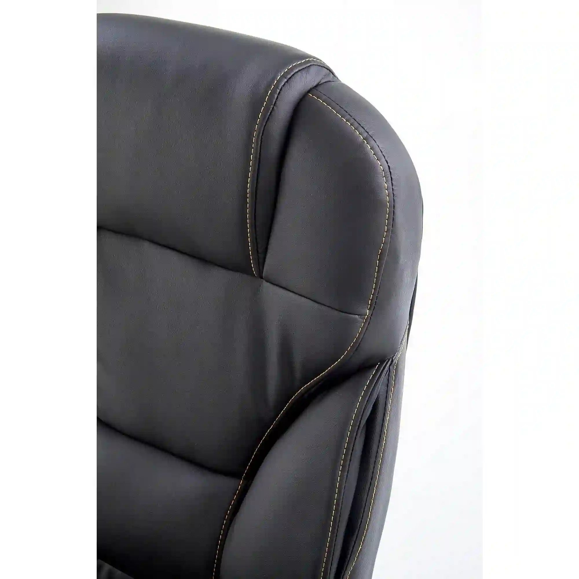 Scaun directorial DESMOND, negru, piele ecologica, 67x70x112/119 cm