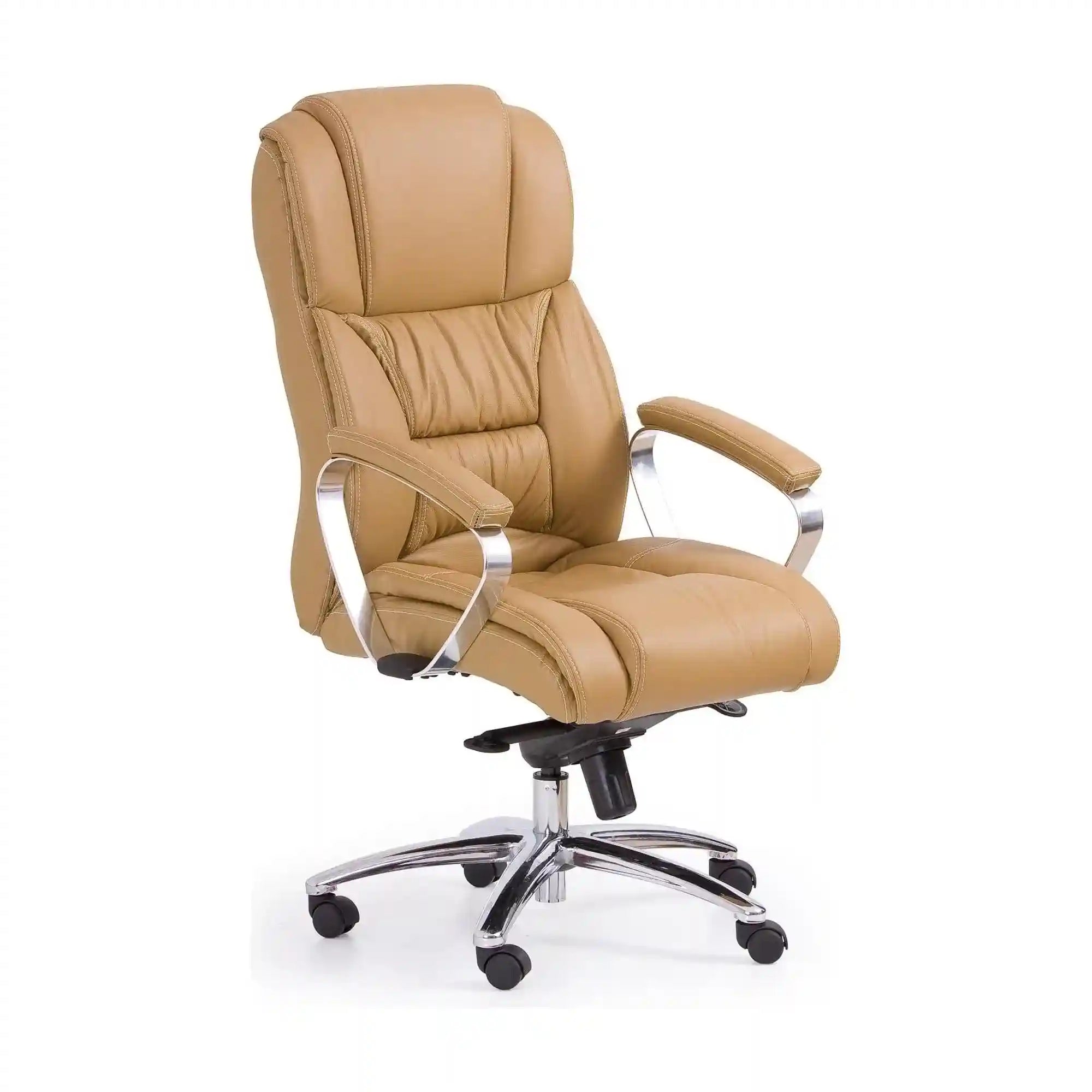 Scaun directorial FOSTER, maro, piele ecologica/PVC, 69x74x117/124 cm