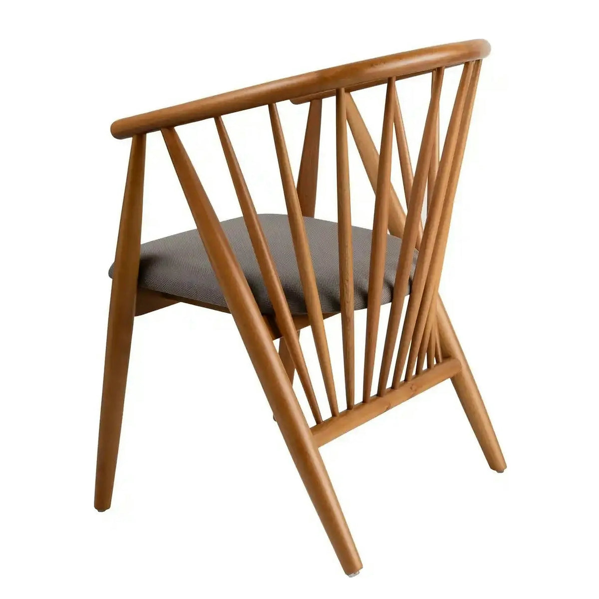 Scaun DORIS, stejar/gri, stofa/lemn, 56x58x82 cm