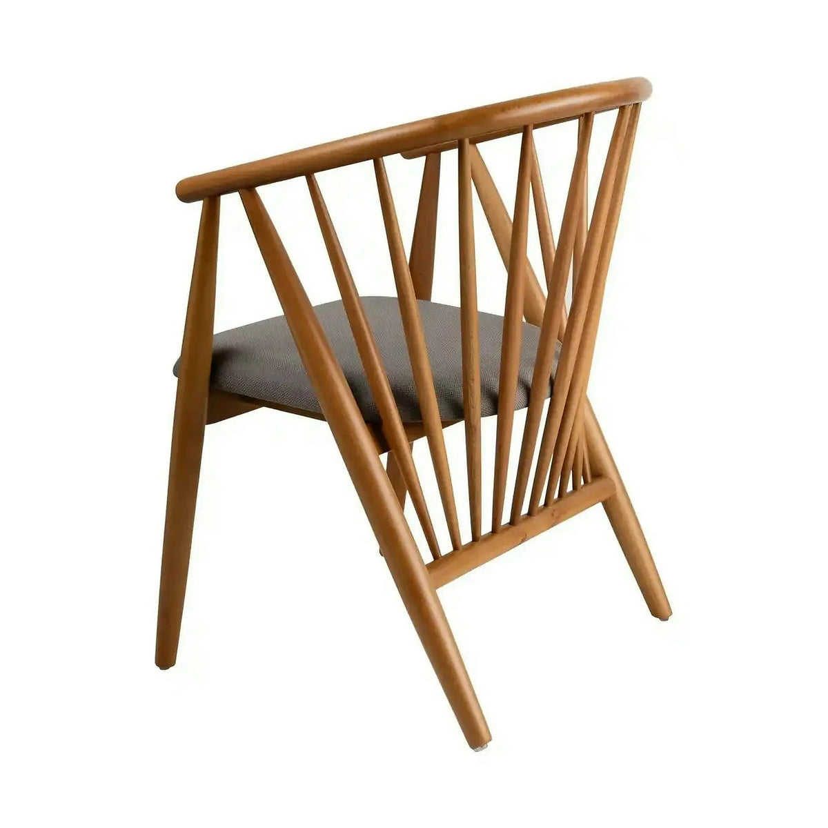 Scaun DORIS, stejar/gri, stofa/lemn, 56x58x82 cm