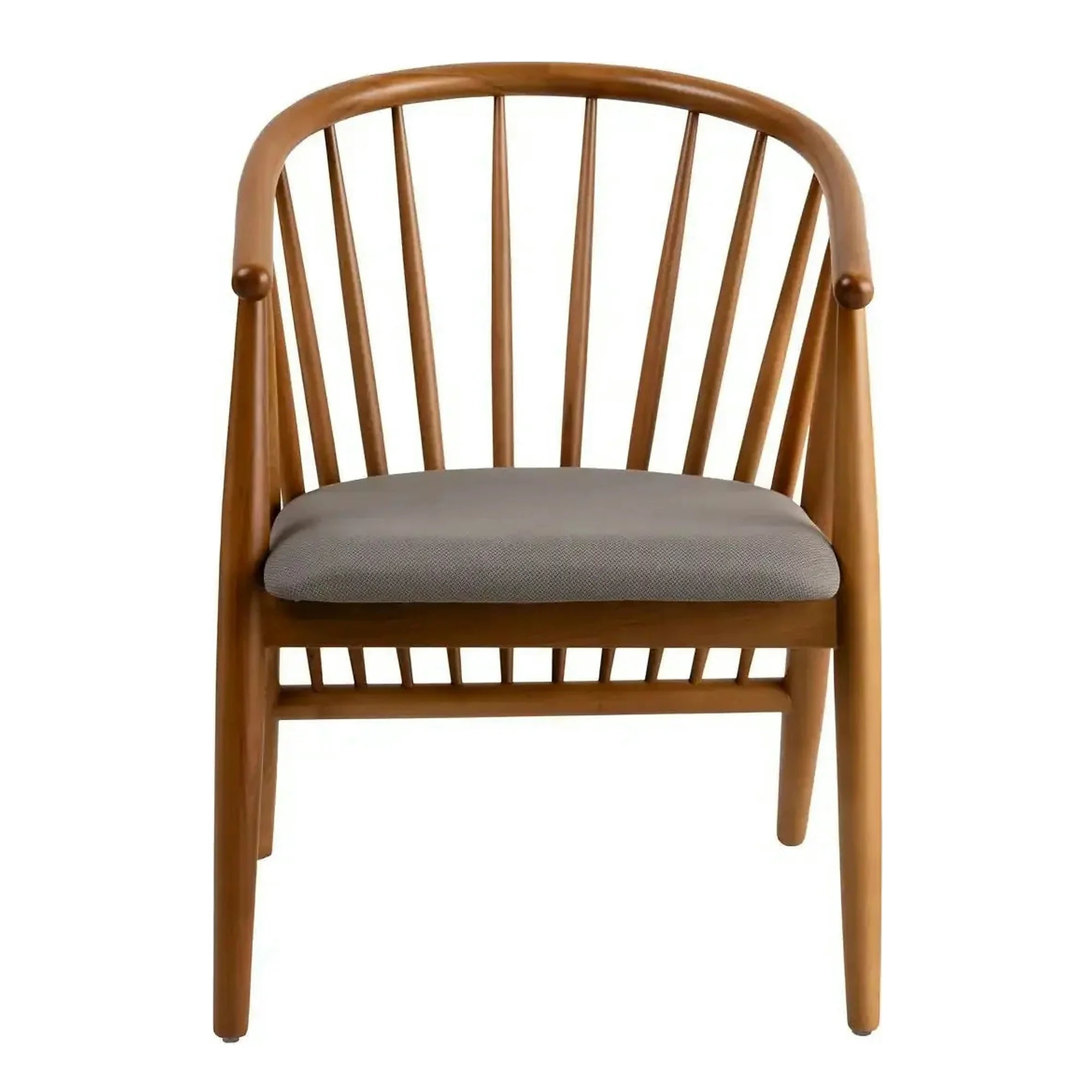 Scaun DORIS, stejar/gri, stofa/lemn, 56x58x82 cm