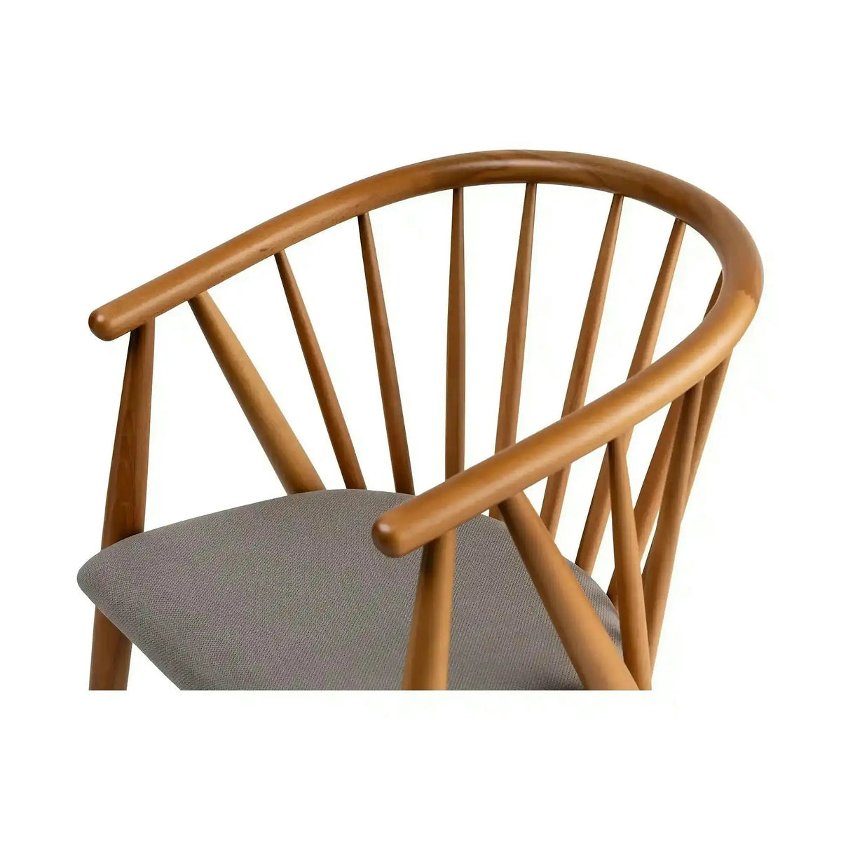 Scaun DORIS, stejar/gri, stofa/lemn, 56x58x82 cm