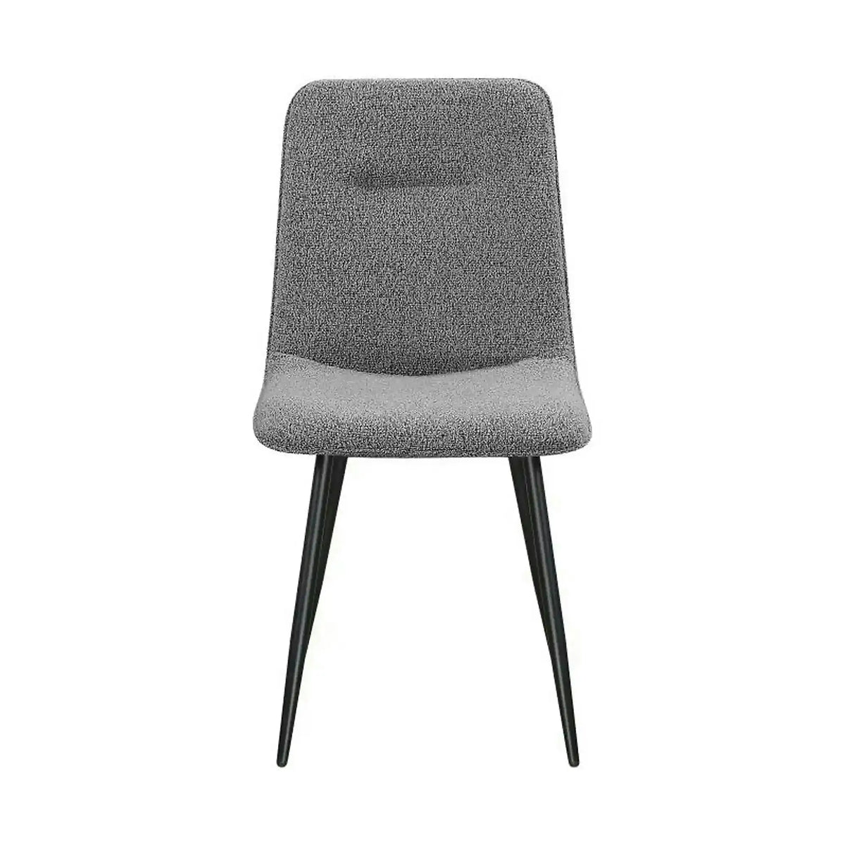 Scaun DOT, gri inchis/negru, stofa buclata/metal, 45x57x89 cm