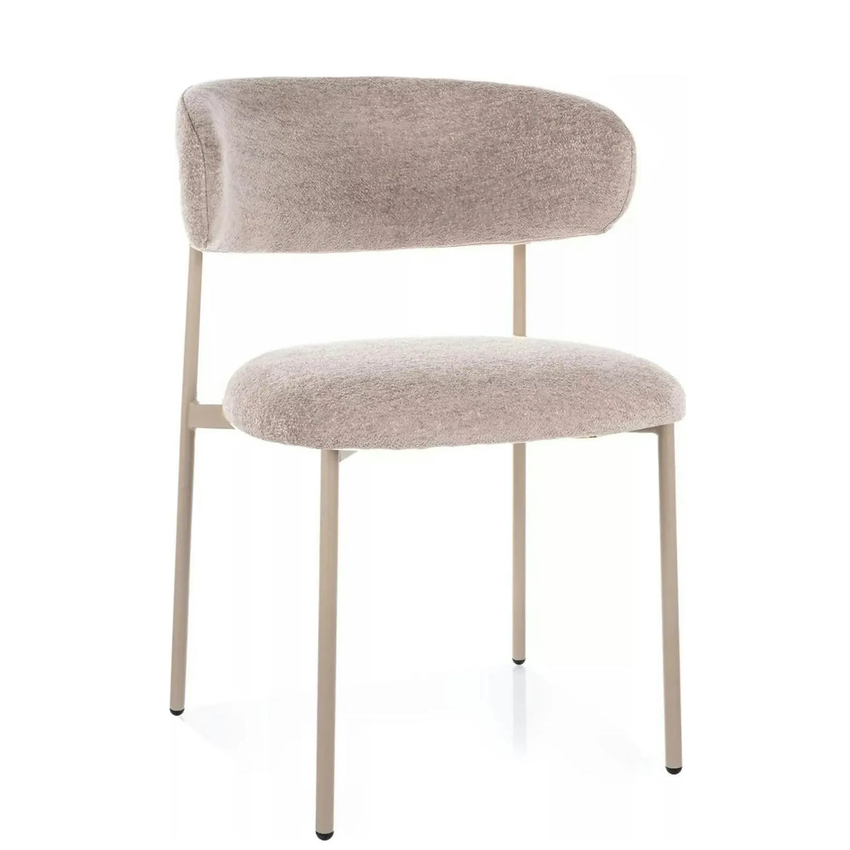 Scaun ELTON, bej - Brego 34, stofa clasica/metal, 56x46x80 cm