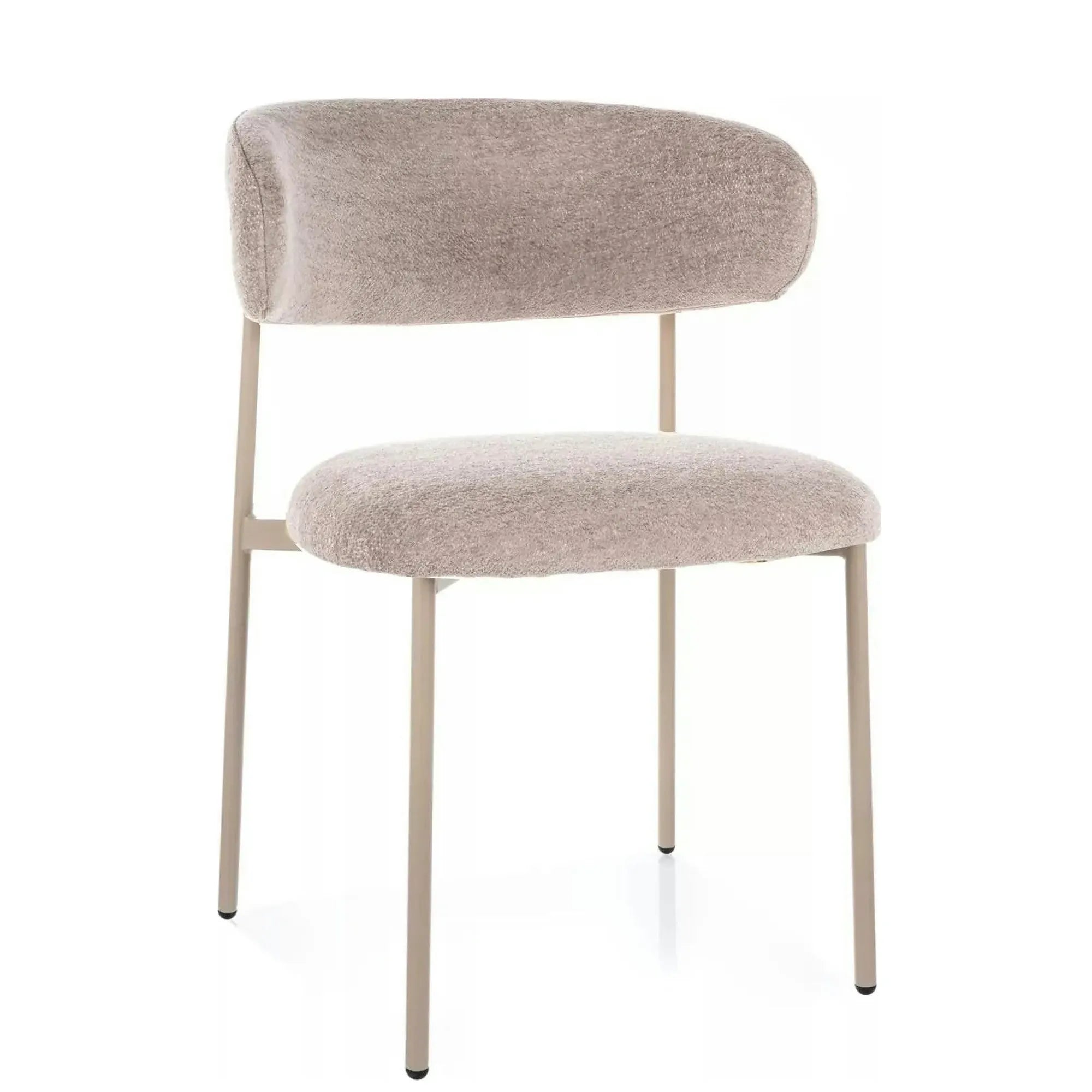 Scaun ELTON, bej - Brego 34, stofa clasica/metal, 56x46x80 cm