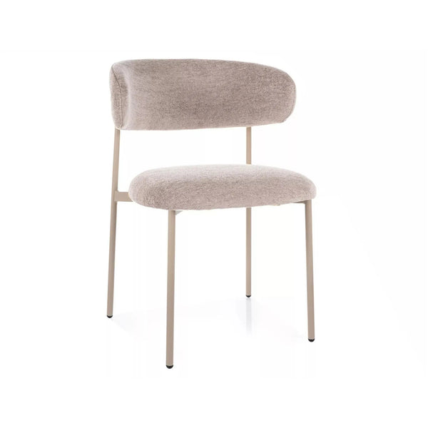 Scaun ELTON, bej - Brego 34, stofa clasica/metal, 56x46x80 cm