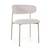 Scaun ELTON, bej deschis - Brego 22/casmir, stofa clasica/metal, 56x46x80 cm
