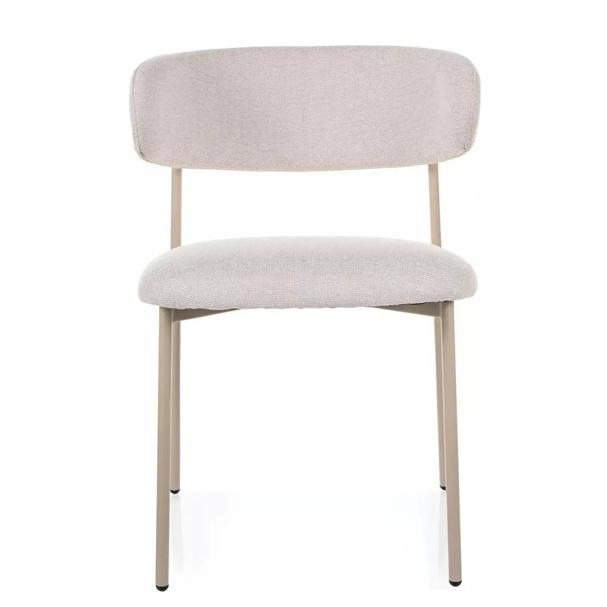 Scaun ELTON, bej deschis - Brego 22/casmir, stofa clasica/metal, 56x46x80 cm