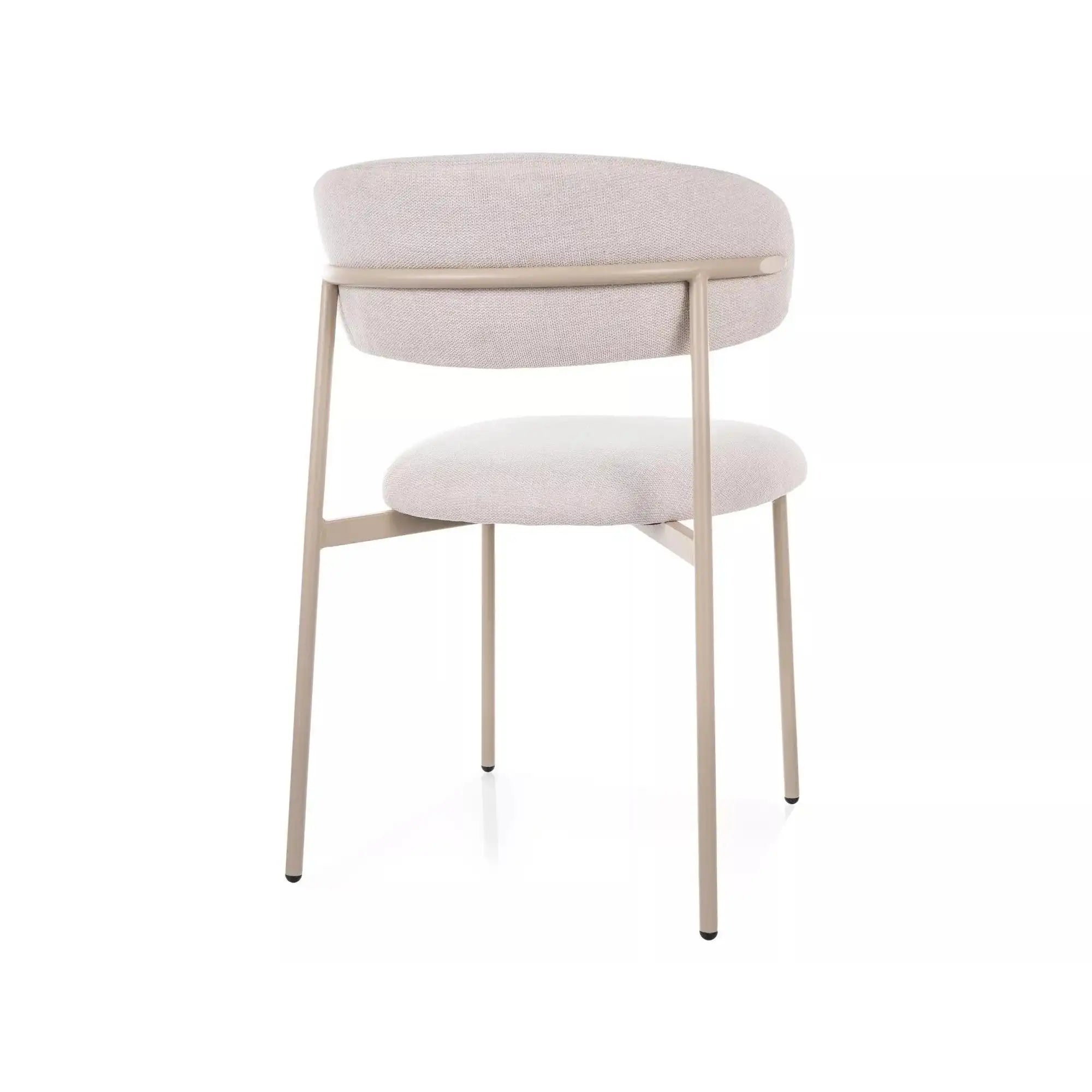 Scaun ELTON, bej deschis - Brego 22/casmir, stofa clasica/metal, 56x46x80 cm