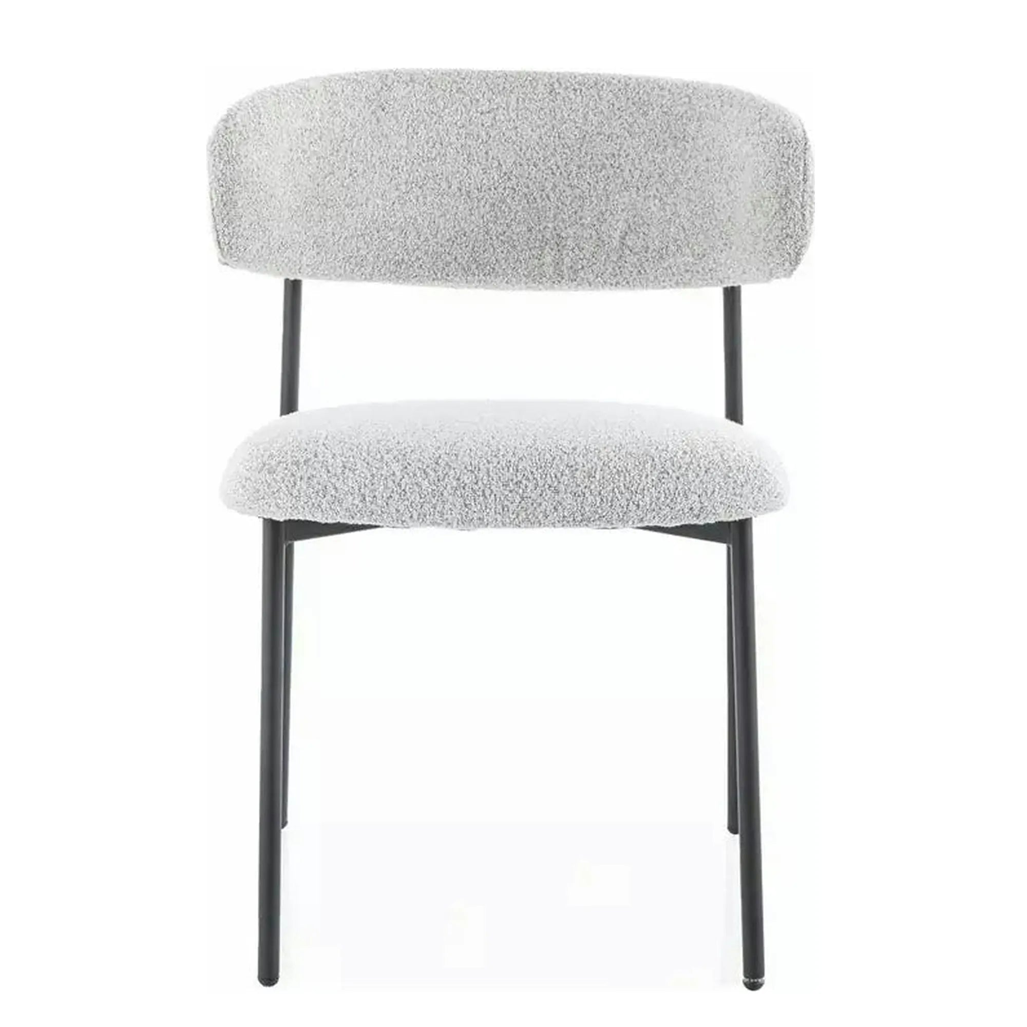 Scaun ELTON, bej/negru, stofa/metal, 56x46x80 cm