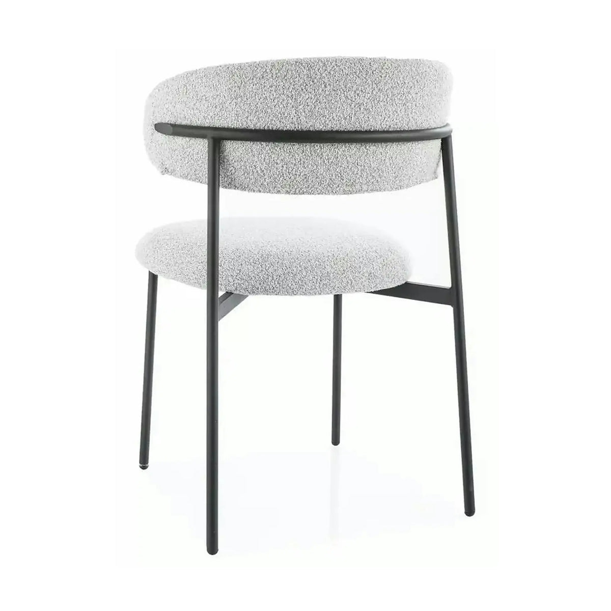 Scaun ELTON, bej/negru, stofa/metal, 56x46x80 cm