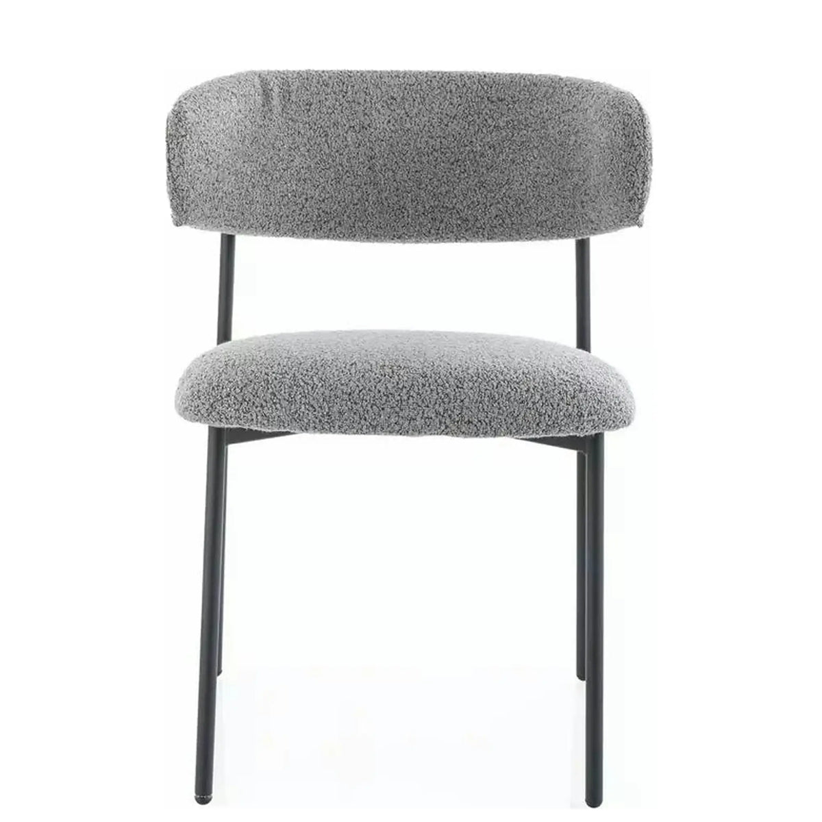 Scaun ELTON, gri/negru, stofa/metal, 56x46x80 cm