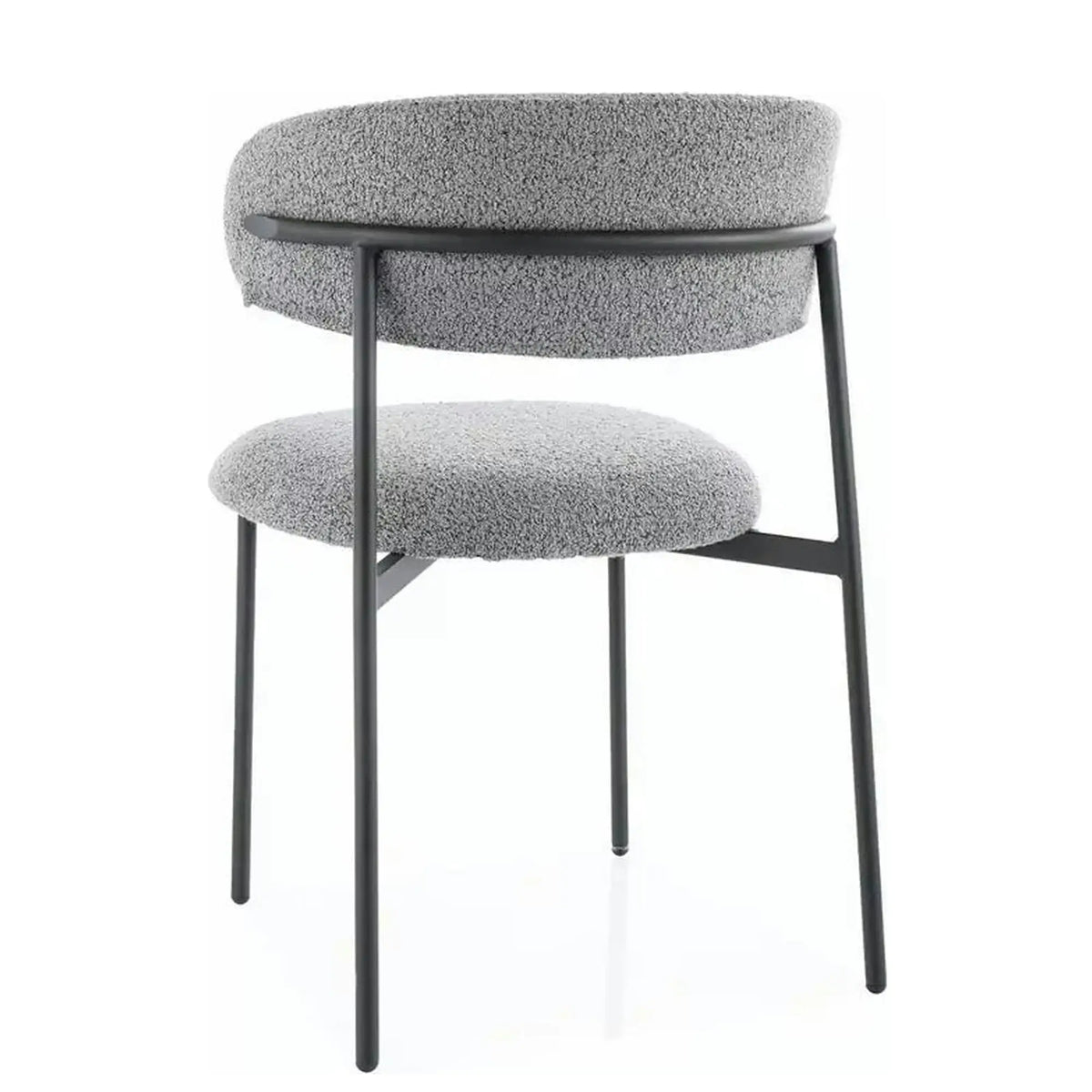 Scaun ELTON, gri/negru, stofa/metal, 56x46x80 cm