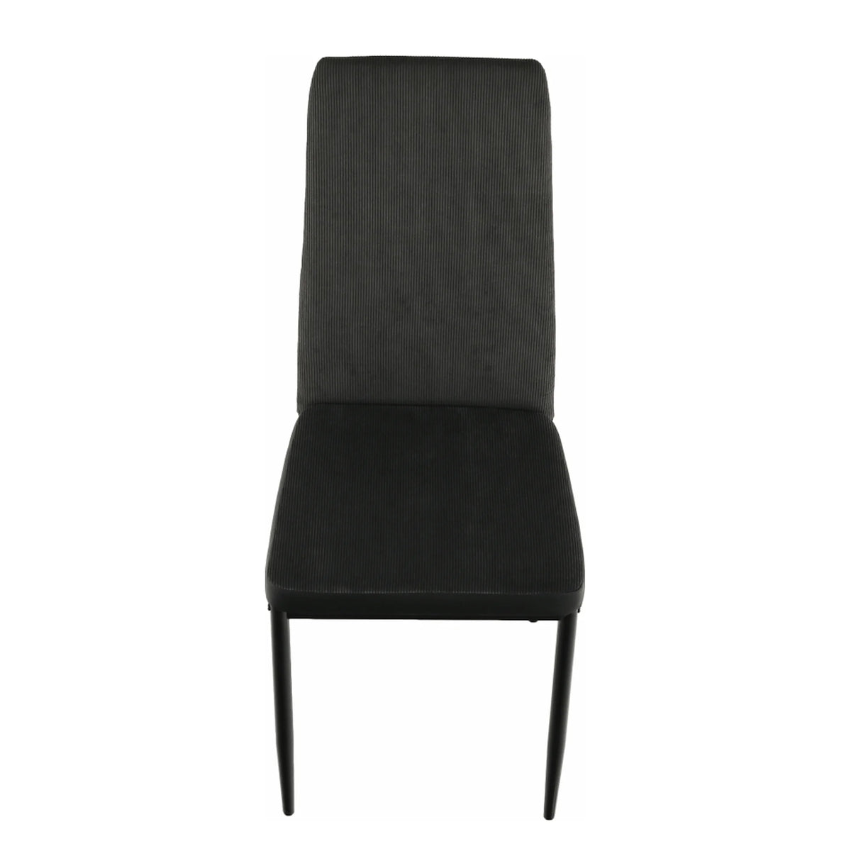 Scaun ENRA, gri inchis/negru, textil/metal, 41x46x98 cm
