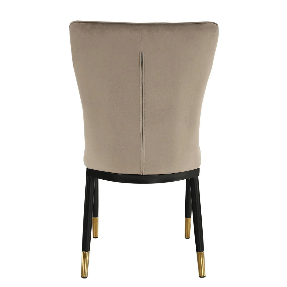 Scaun EPONA, bej/negru, stofa catifelata/metal, 47x45x89 cm