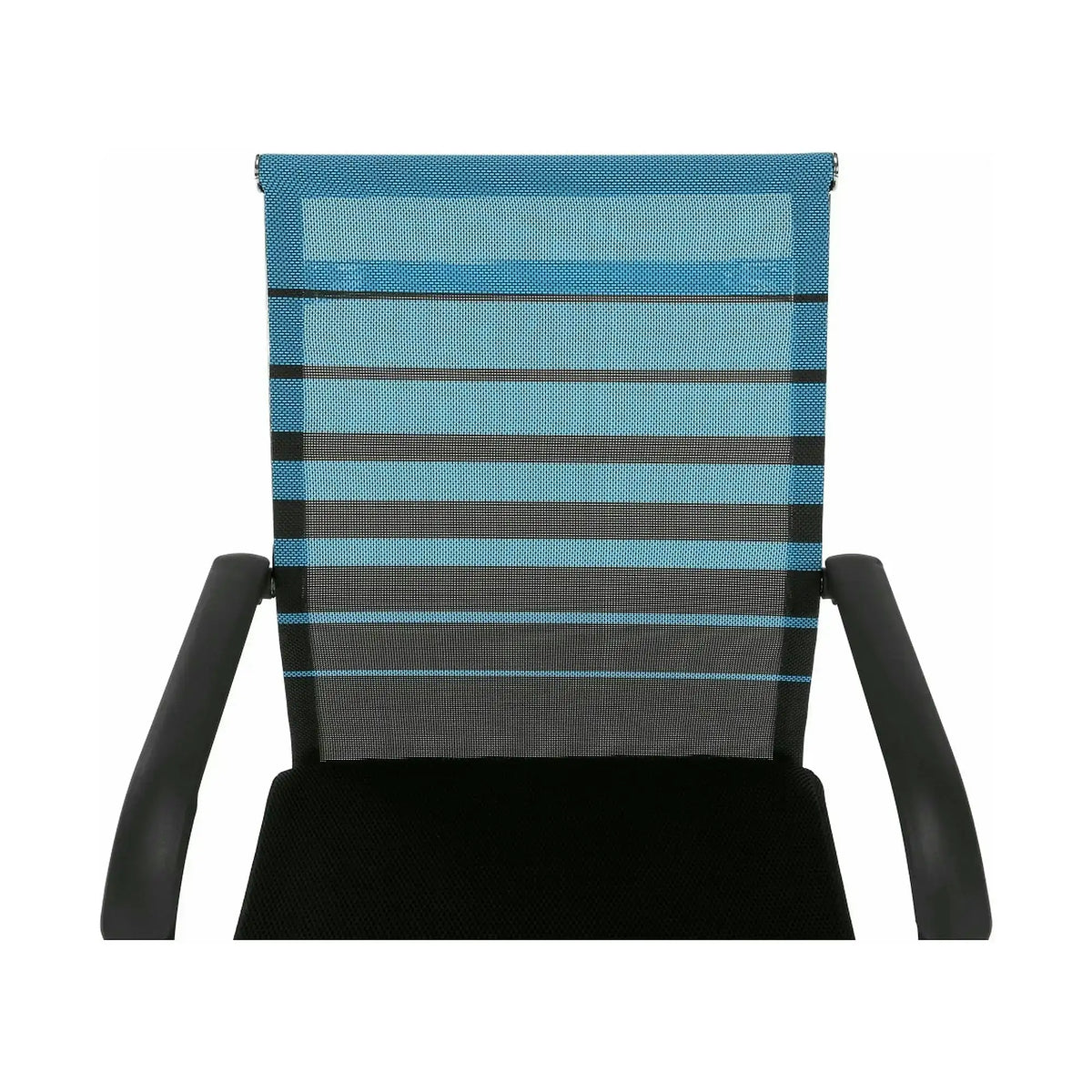 Scaun ESIN, albastru/negru, plasa/metal, 55x64x93 cm