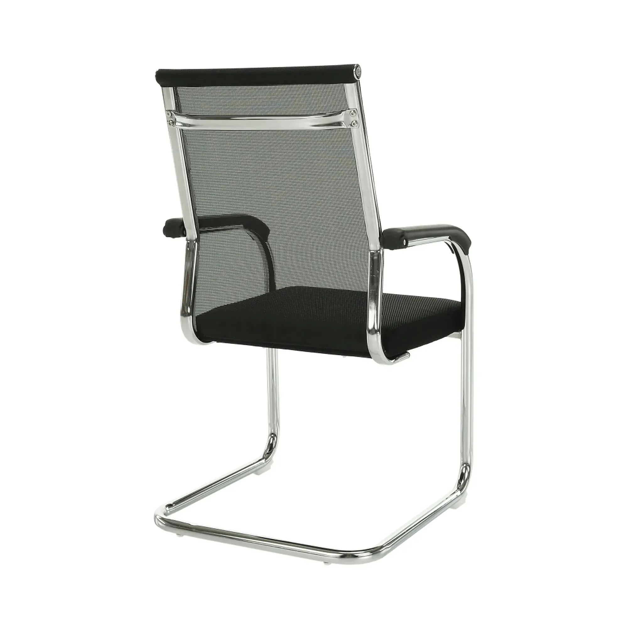 Scaun ESIN, negru/crom, plasa/metal, 55x64x93 cm