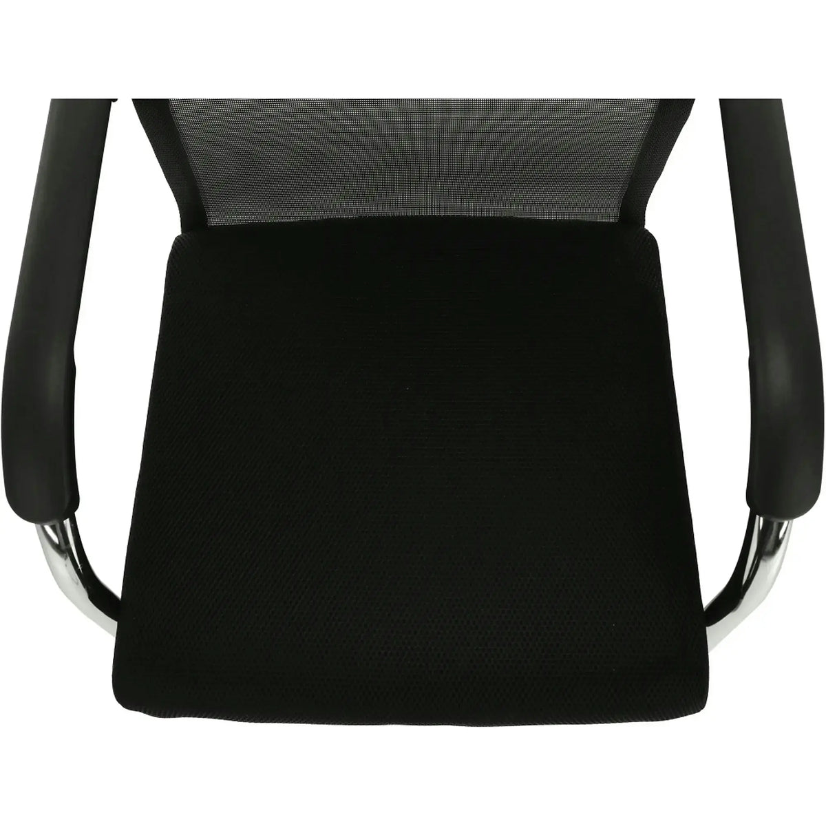 Scaun ESIN, negru/crom, plasa/metal, 55x64x93 cm