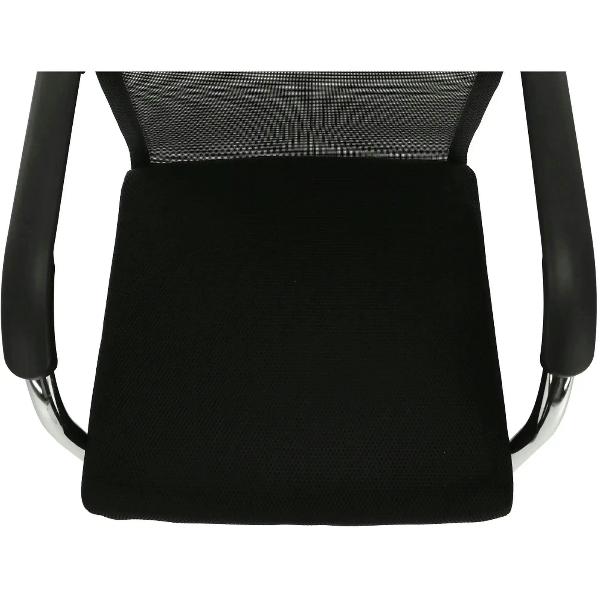 Scaun ESIN, negru/crom, plasa/metal, 55x64x93 cm
