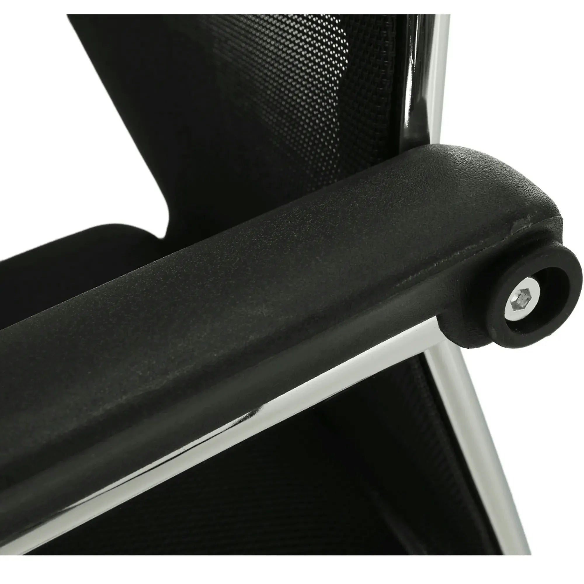 Scaun ESIN, negru/crom, plasa/metal, 55x64x93 cm