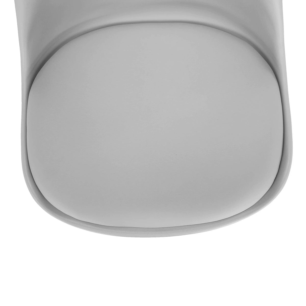 Scaun ETOSA, gri deschis/fag, piele ecologica/plastic/lemn, 48x58x83 cm