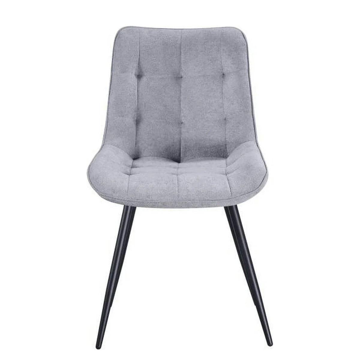 Scaun EVO, gri deschis/negru, stofa clasica/metal, 51x63x86 cm
