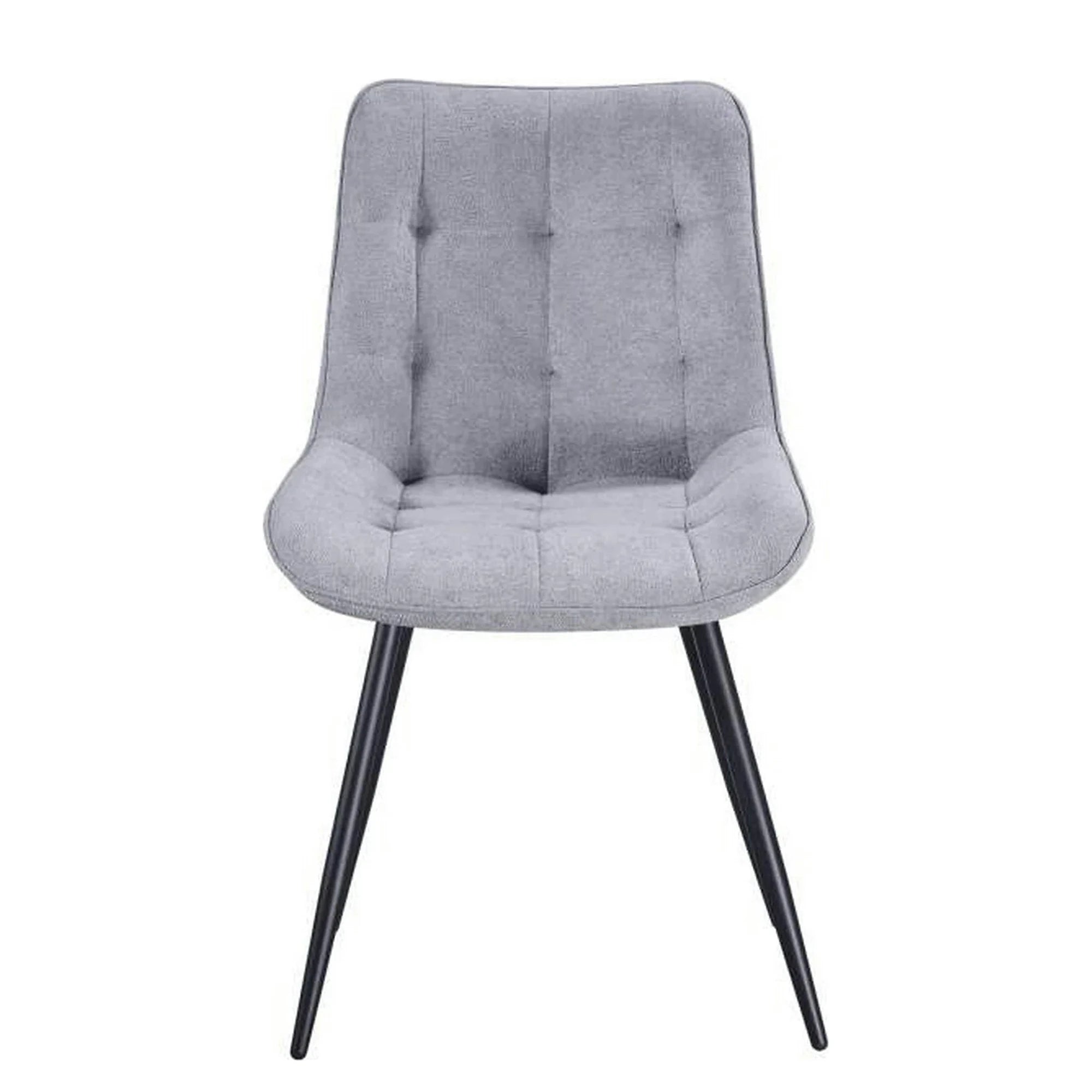 Scaun EVO, gri deschis/negru, stofa clasica/metal, 51x63x86 cm