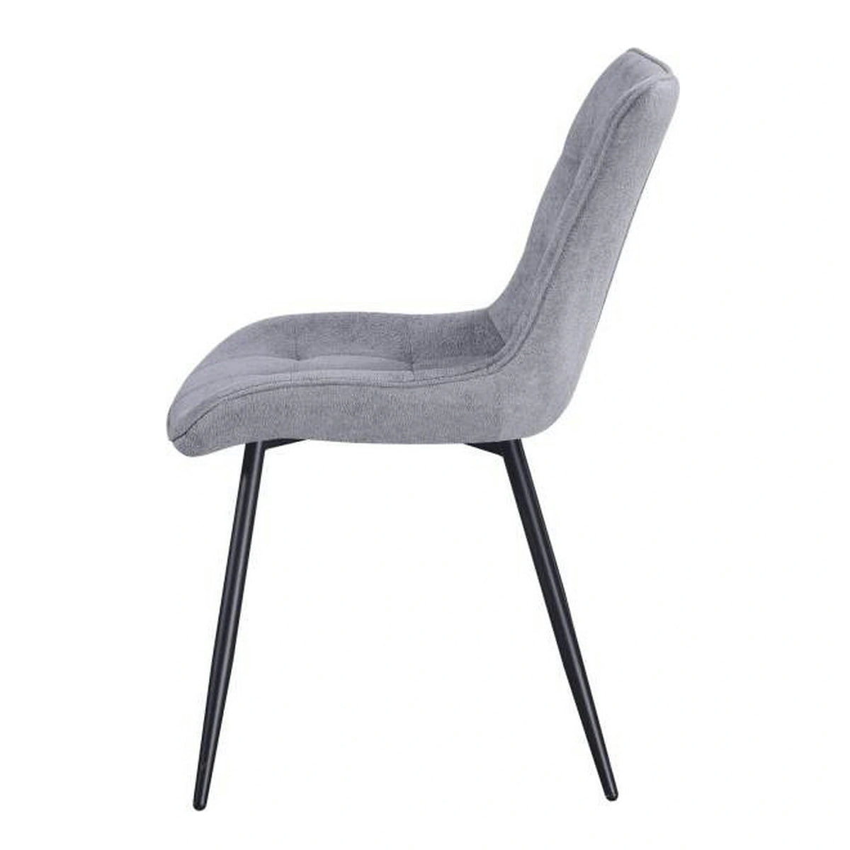 Scaun EVO, gri deschis/negru, stofa clasica/metal, 51x63x86 cm