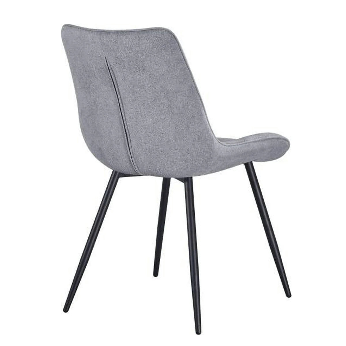 Scaun EVO, gri deschis/negru, stofa clasica/metal, 51x63x86 cm