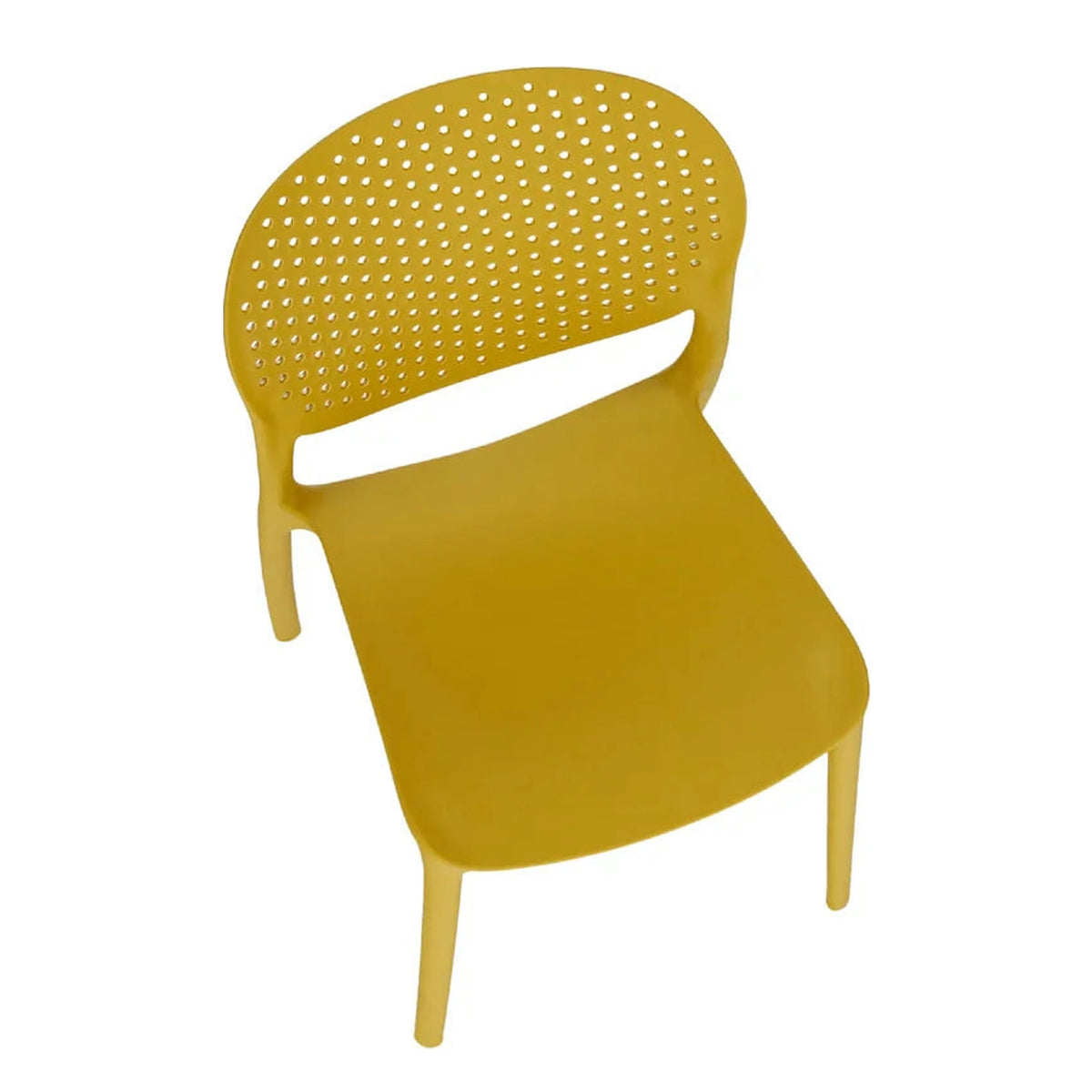 Scaun FEDRA NEW, galben, plastic, 46x53x81.5 cm