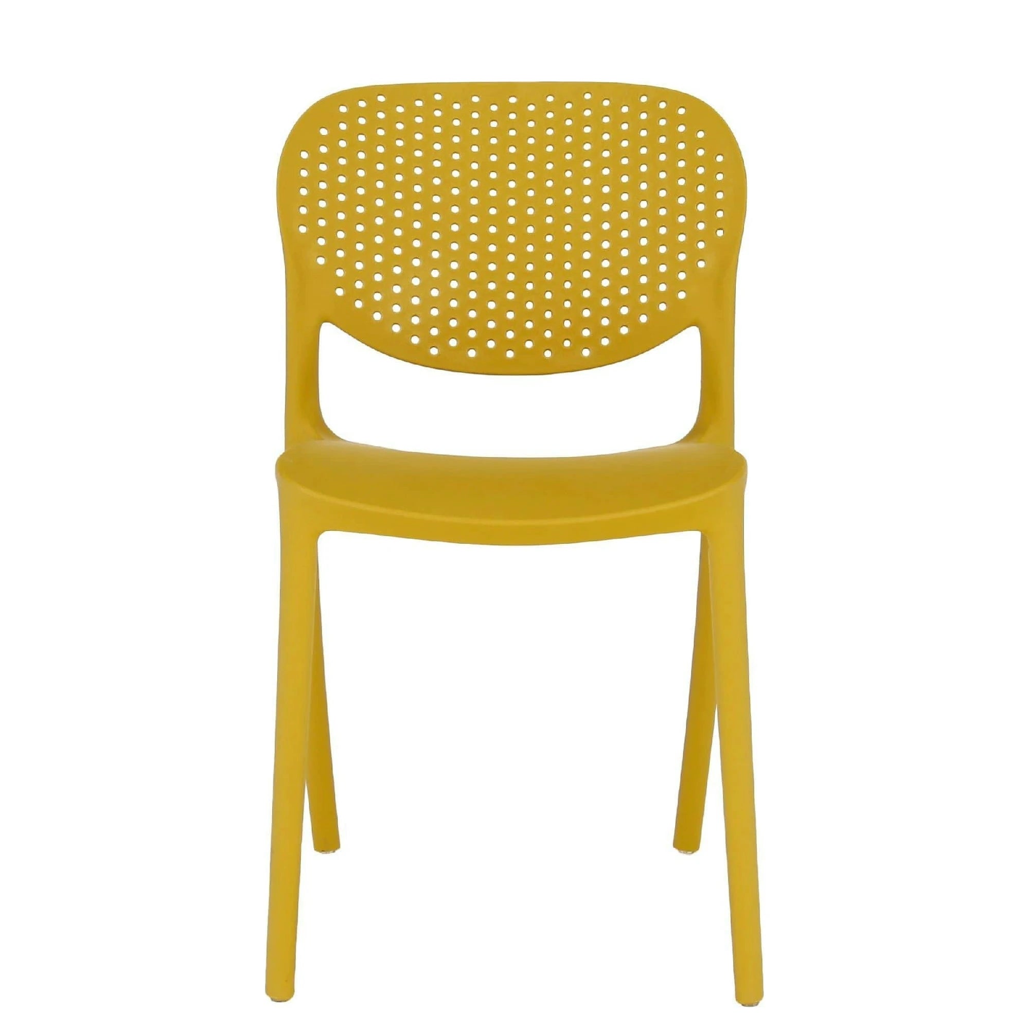 Scaun FEDRA NEW, galben, plastic, 46x53x81.5 cm