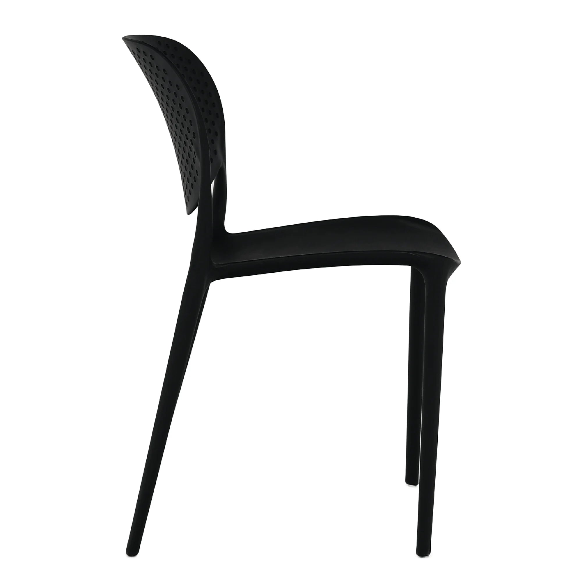 Scaun FEDRA NEW, negru, plastic, 46x53x81.5 cm