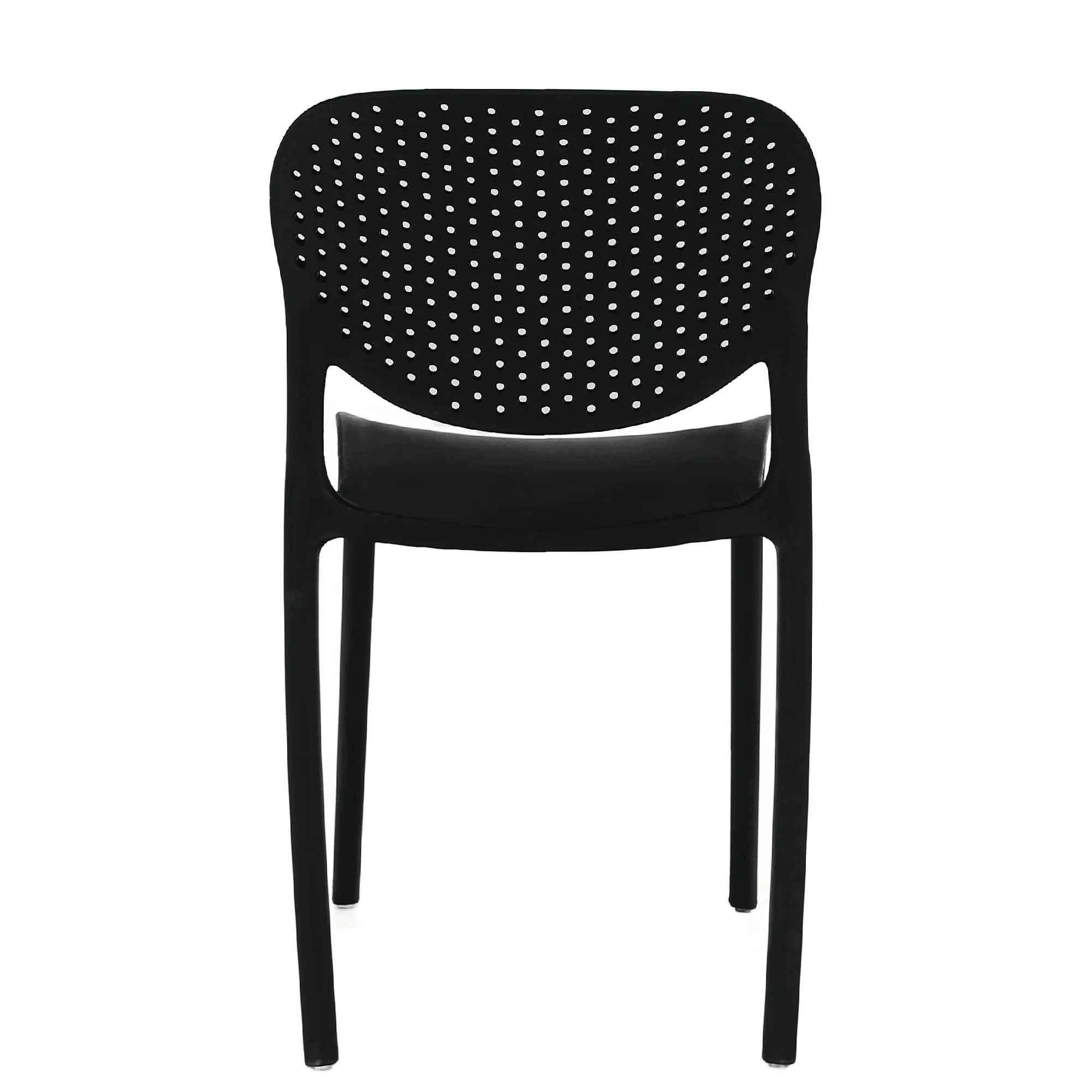 Scaun FEDRA NEW, negru, plastic, 46x53x81.5 cm