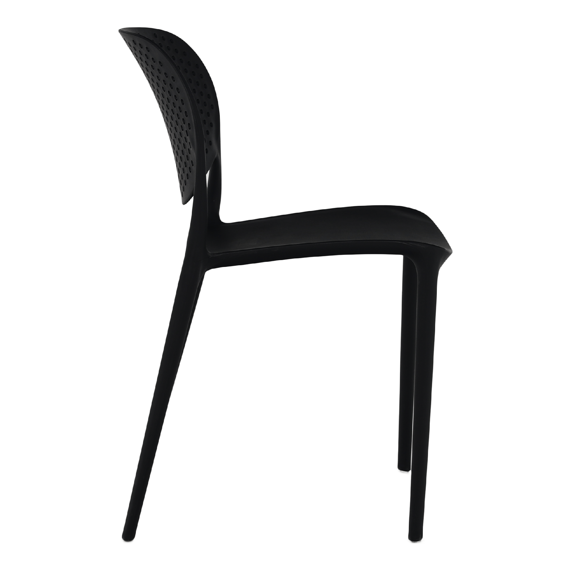 Scaun FEDRA NEW, negru, plastic, 46x53x81.5 cm