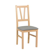 Scaun FILO, stejar sonoma/gri, stofa clasica/lemn, 43x50x94 cm