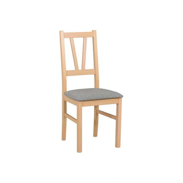 Scaun FILO, stejar sonoma/gri, stofa clasica/lemn, 43x50x94 cm