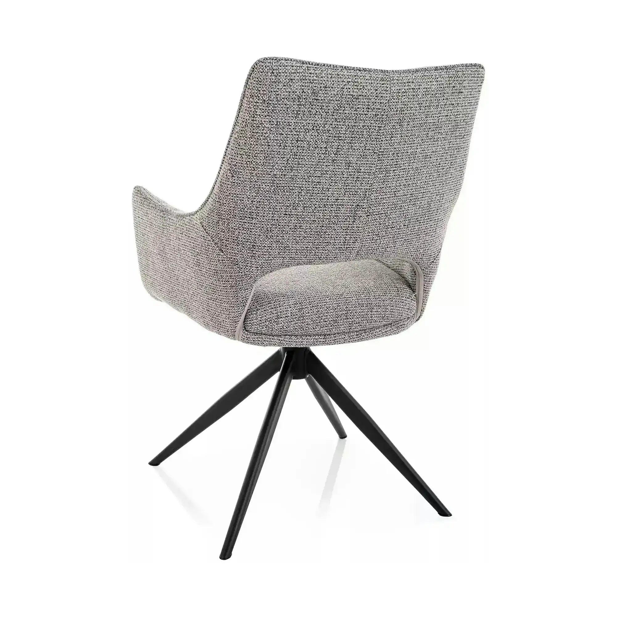 Scaun FINO II, gri/negru, stofă/metal, 59x44x87 cm