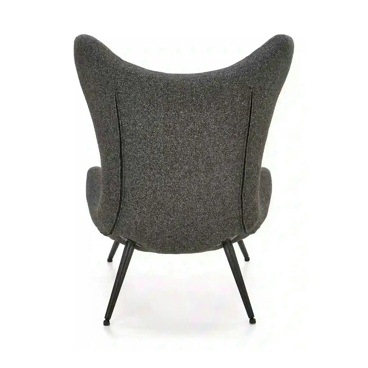 Scaun fluture ATLANTIS, gri antracit/negru, stofa/otel, 77x80x106 cm