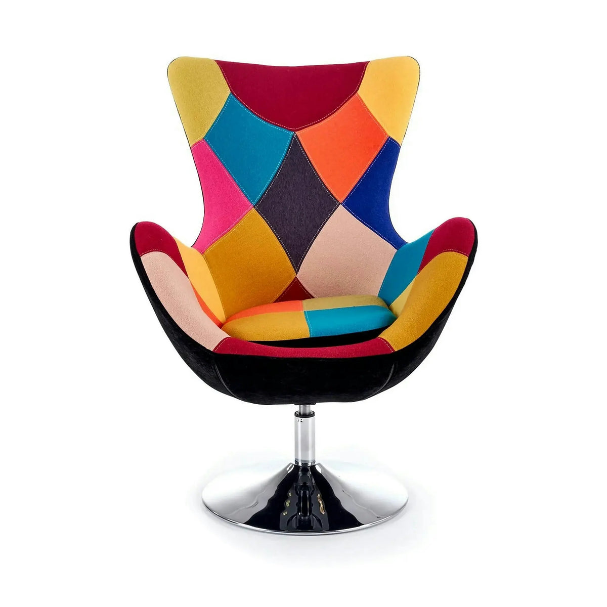 Scaun fluture BUTTERFLY, multicolor/crom, stofa/otel, 76x75x95 cm