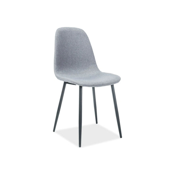 Scaun FOX, gri/negru, stofa/metal, 44x39x86 cm