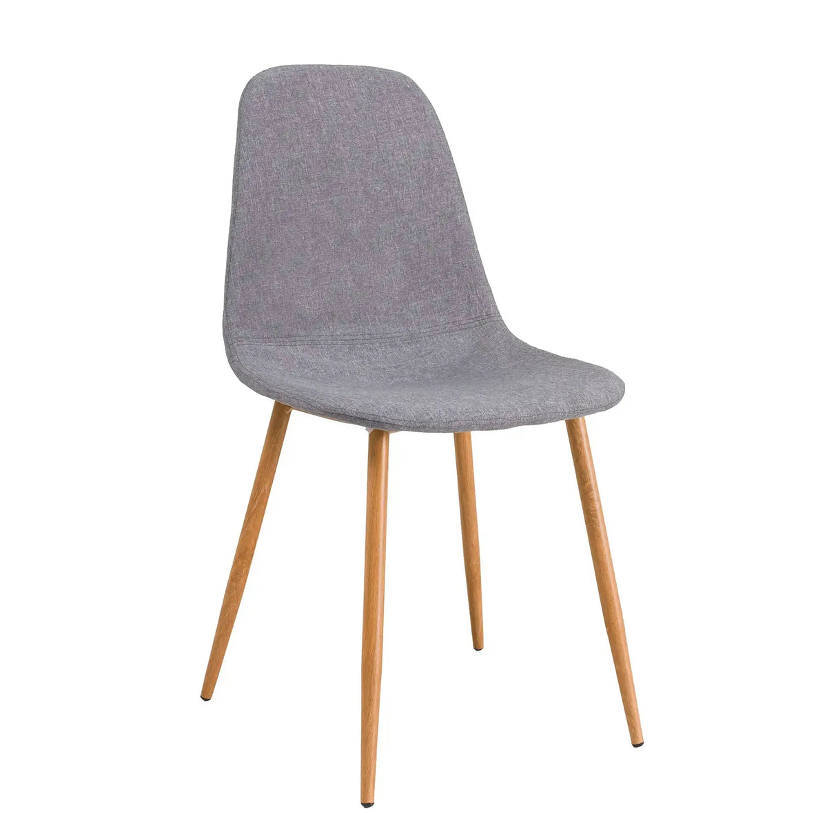 Scaun FOX, gri/stejar, stofa/metal, 46x44x86 cm