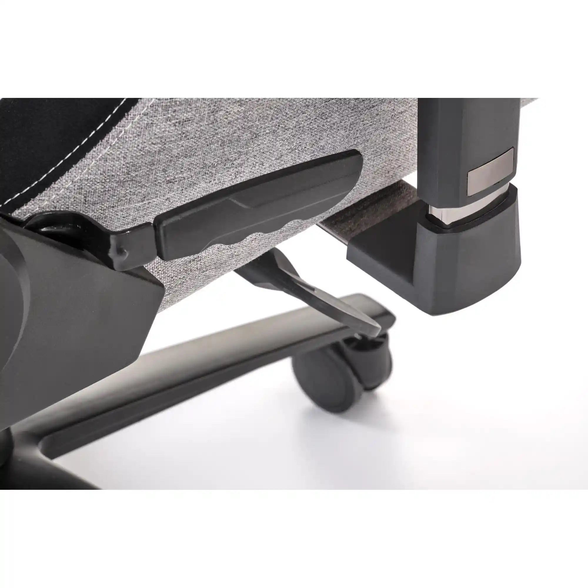 Scaun gaming ALISTER, gri/negru, stofa clasica/metal, 80x75x129/134 cm