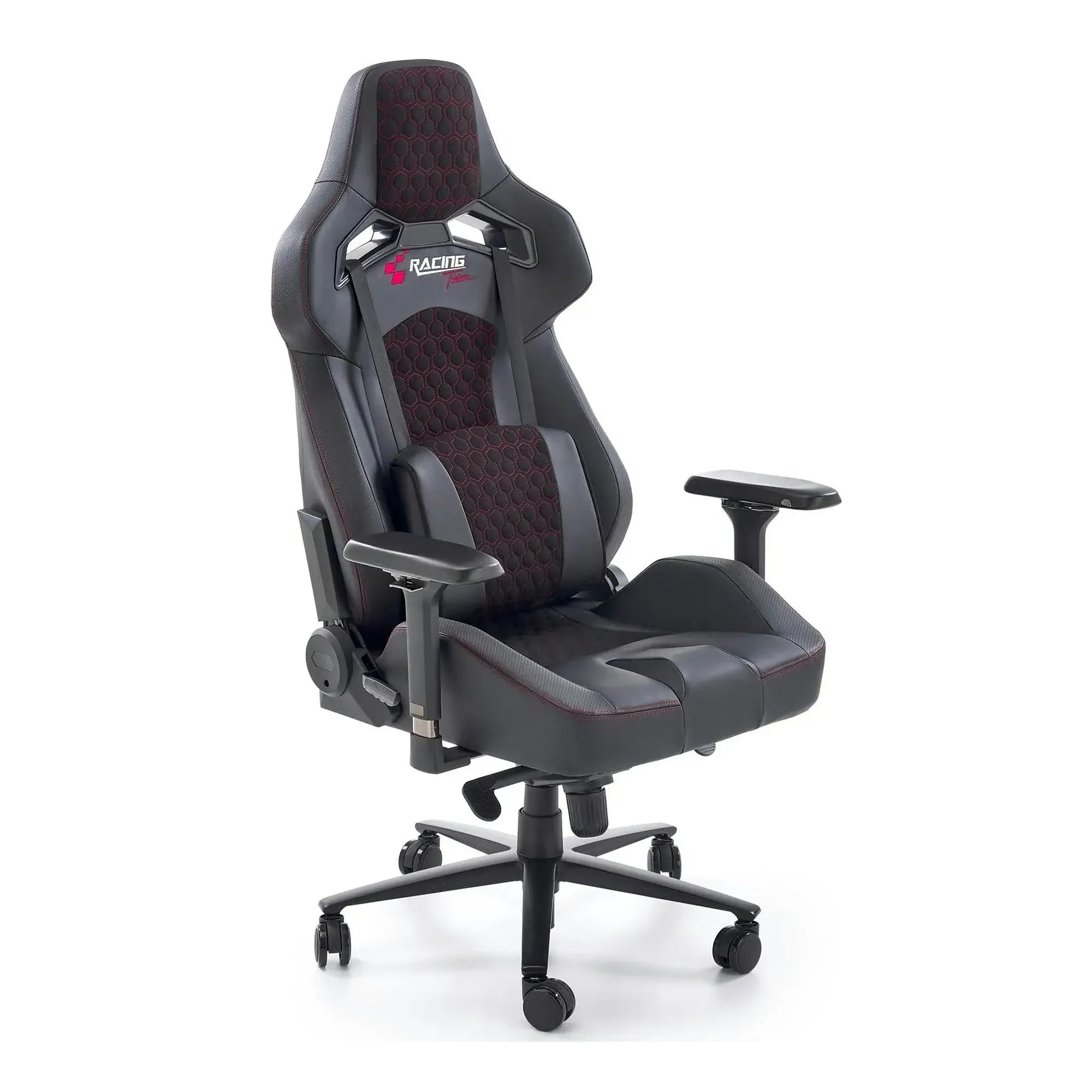 Scaun gaming BALDUR, negru, piele ecologica/metal, 80x75x129/134 cm