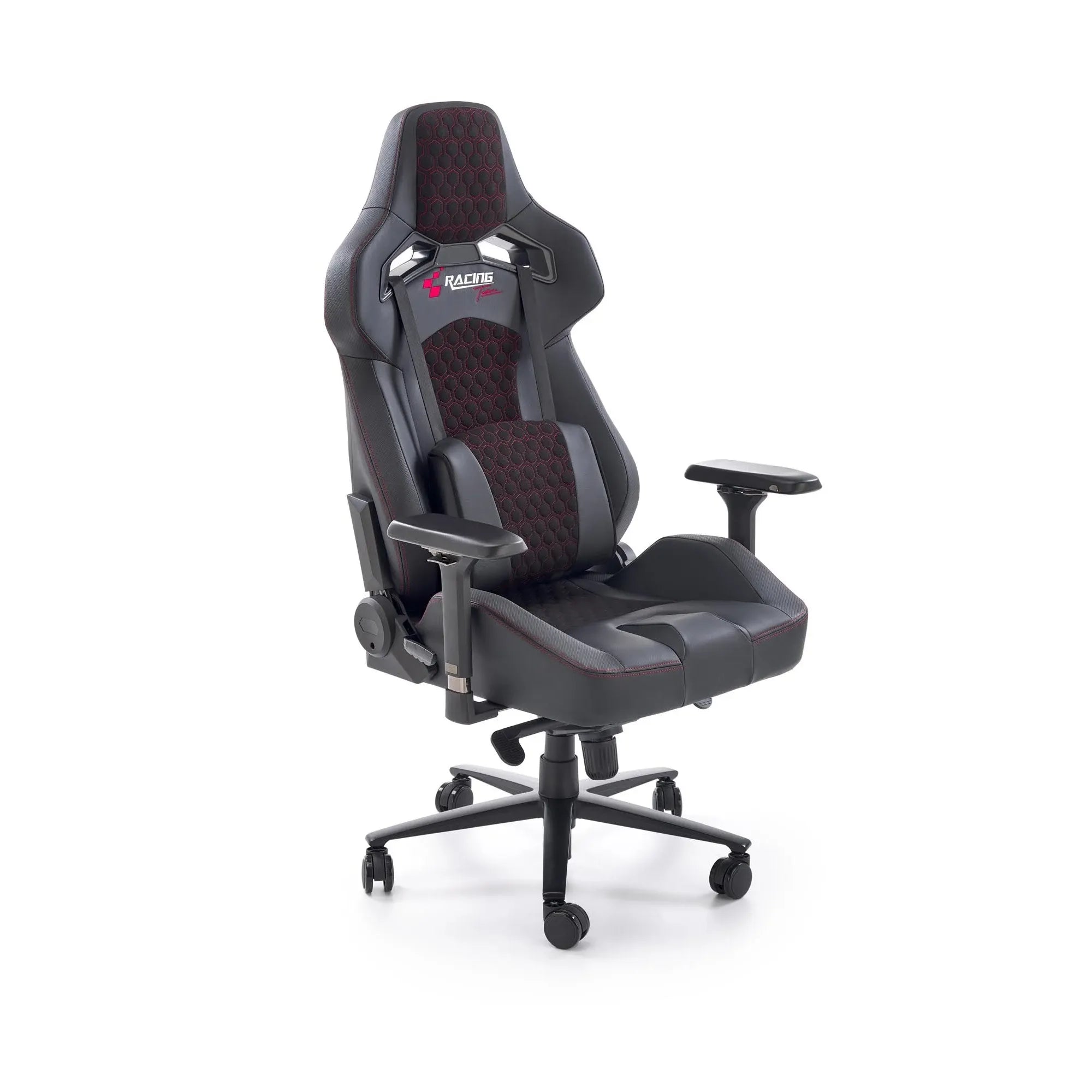 Scaun gaming BALDUR, negru, piele ecologica/metal, 80x75x129/134 cm