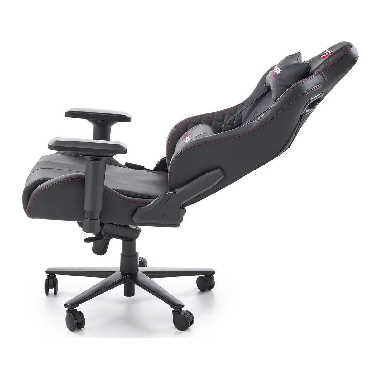 Scaun gaming CHAVEZ, negru, piele ecologica, 77x70x129/135 cm