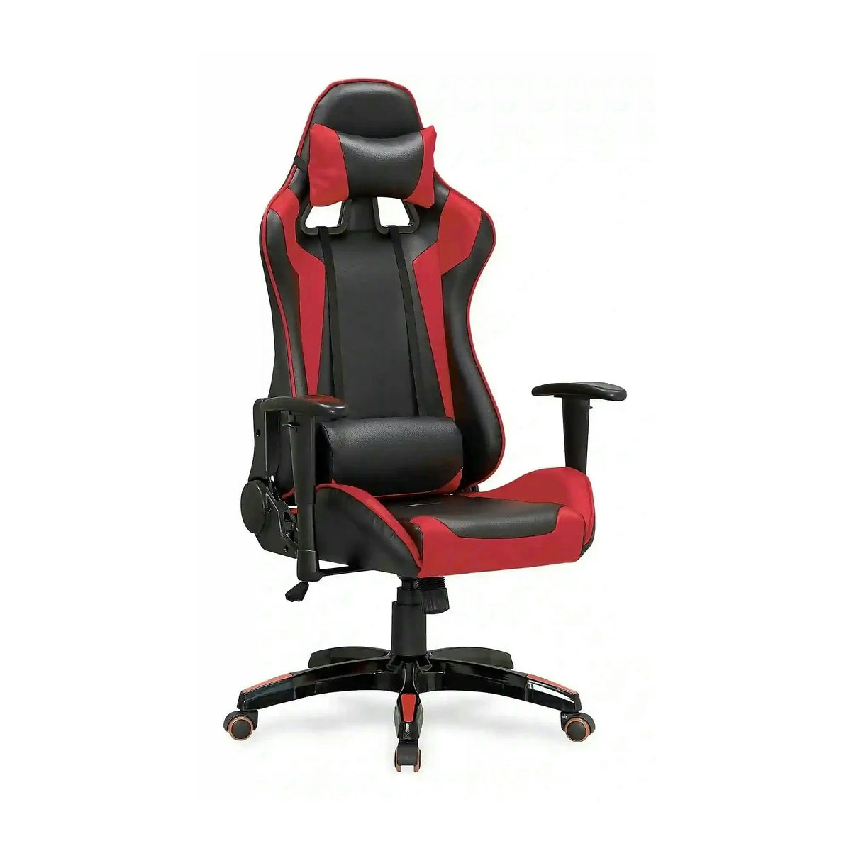 Scaun gaming DEFENDER, rosu/negru, piele ecologica, 68x69x126/134 cm