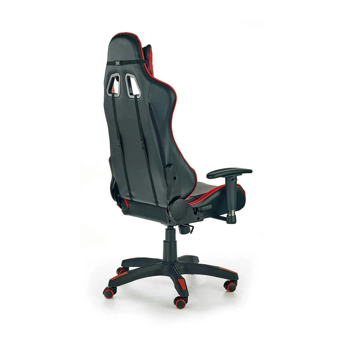 Scaun gaming DEFENDER, rosu/negru, piele ecologica, 68x69x126/134 cm
