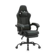 Scaun gaming G-TURBO, negru, piele ecologica/metal, 65x64x125/135 cm