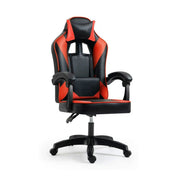 Scaun gaming IMPERIA, negru/rosu, piele ecologica/metal, 64x64x104/116 cm
